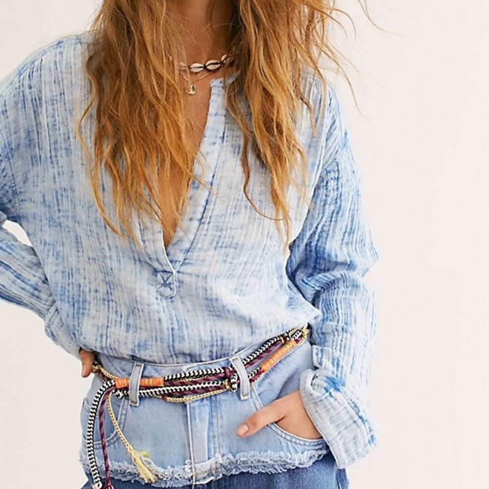 Free People Anguilla Washed Pullover